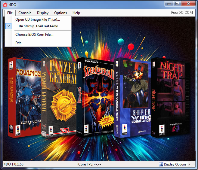 3DO模拟器：4DO模拟器、安卓版 Real3DOPlayer、3DO BIOS和游戏                                  4DO（原名 FreeDO 或 FreeDO Phoenix）是一款开源、跨平台的3D-1.jpg