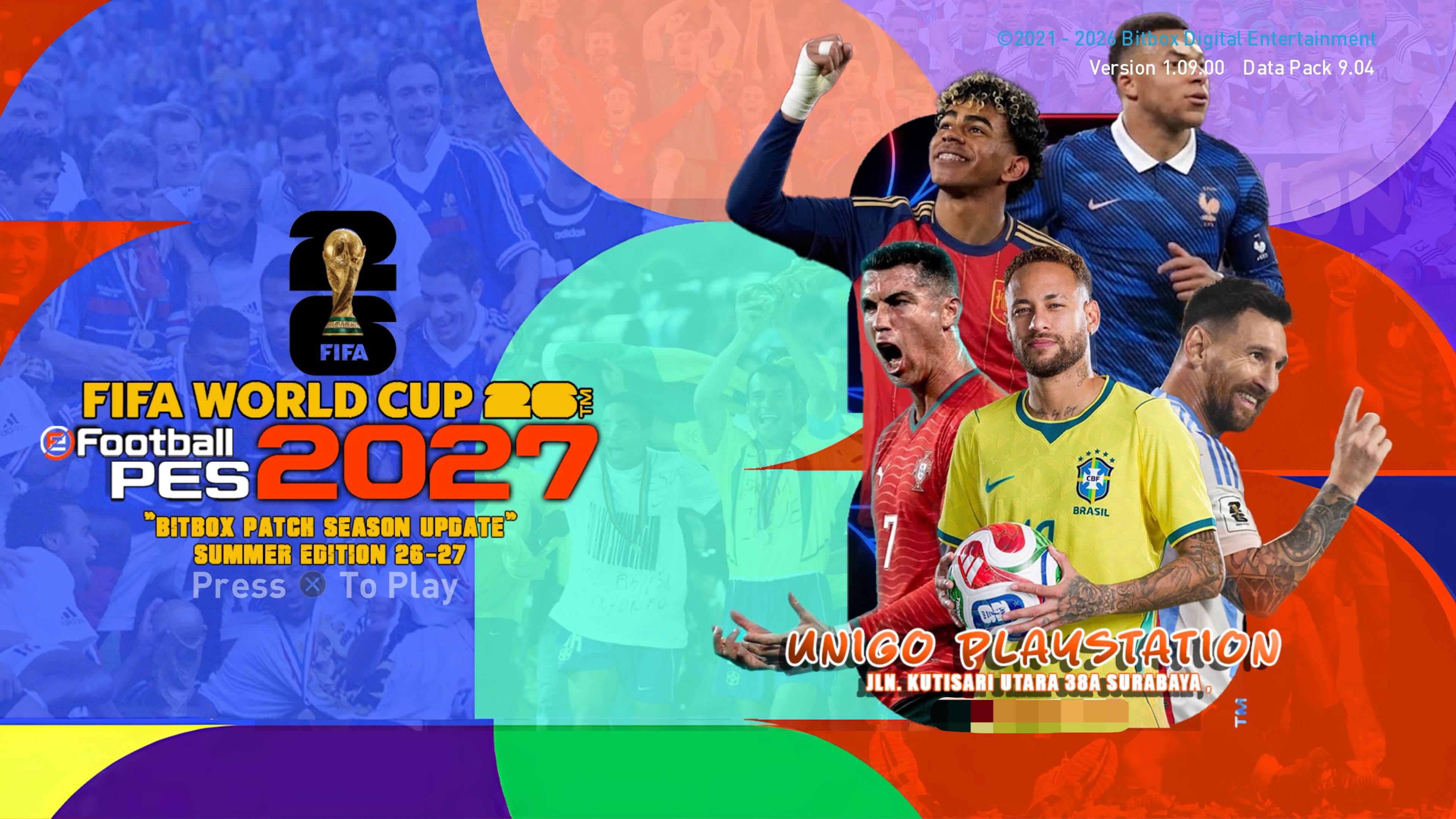 【6.72】PS4 实况足球 pes2021 efootball Bitbox Patch 2027 World Cup（转自外网）